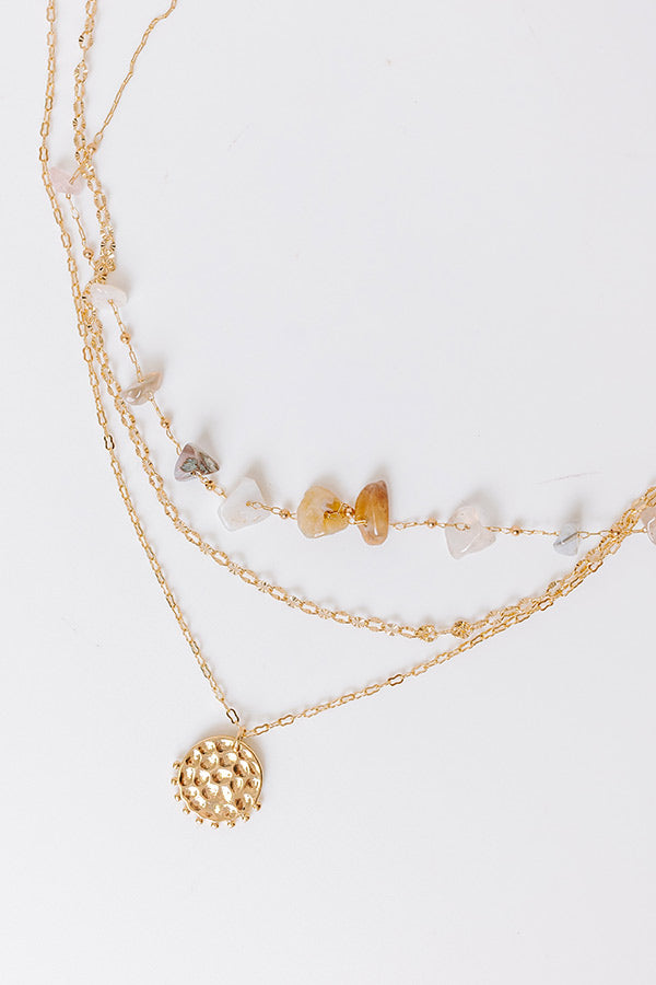 Boho Brunch Layered Necklace in Natural