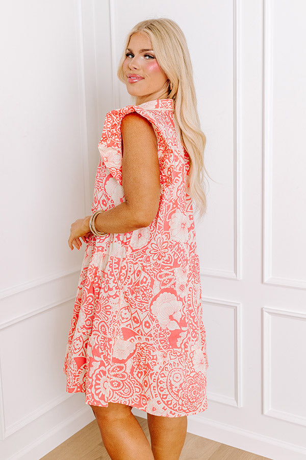 Hello Lovely Floral Dress In Blooming Dahlia Curves Image - 2