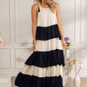 Darling in Stripes Tiered Maxi Dress Image - 1