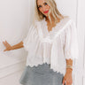 Sun-kissed Serenade Eyelet Top in White Image - 1