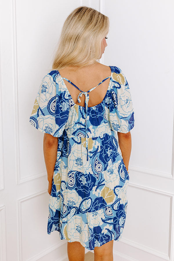 Sedona Serenity Babydoll Mini Dress in Navy Image - 2