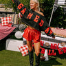Game Day Crop Sweatshirt in Black/Red Image - 1