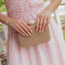 St. Lucia Love Woven Clutch in Tan Image - 1