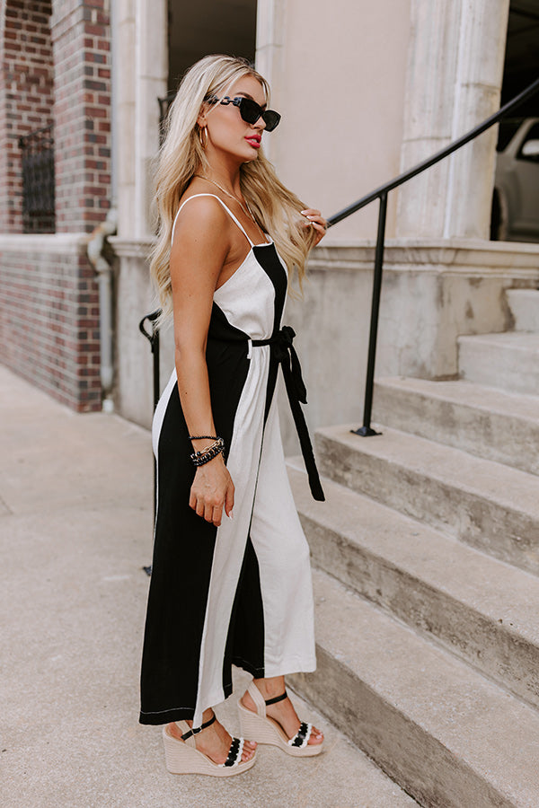 Chic Moment Linen-Blend Jumpsuit Image - 3