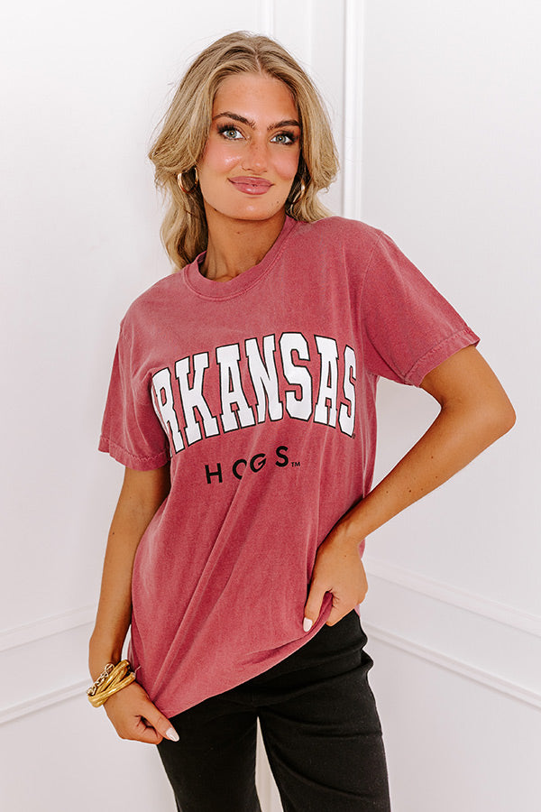 Arkansas Hogs Graphic Vintage Tee Image - 1