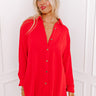 Breezy Chic Romper in Red Image - 1