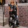 Gleaming Smile Smocked Midi in Black Image - 1