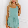 Ready To Go Athletic Romper in Pear Image - 1