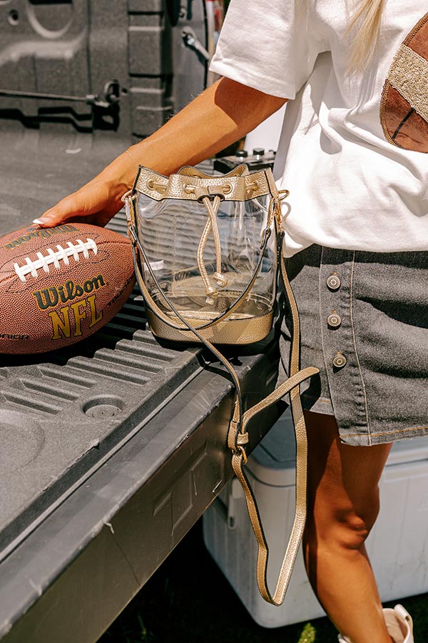 Pep Rally Ready Bucket Bag in Gold Image - 1