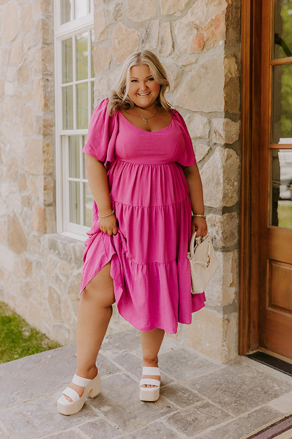 Sweet Aroma Midi in Dark Blush Curves Image - 1