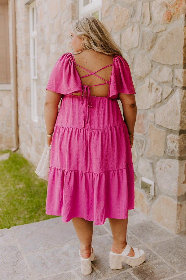 Sweet Aroma Midi in Dark Blush Curves Image - 2
