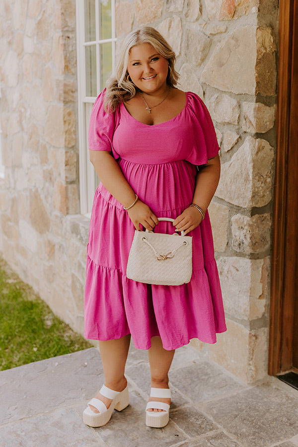 Sweet Aroma Midi in Dark Blush Curves Image - 5