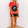 Field Day Letter Patch Tee in Bright Red Image - 1