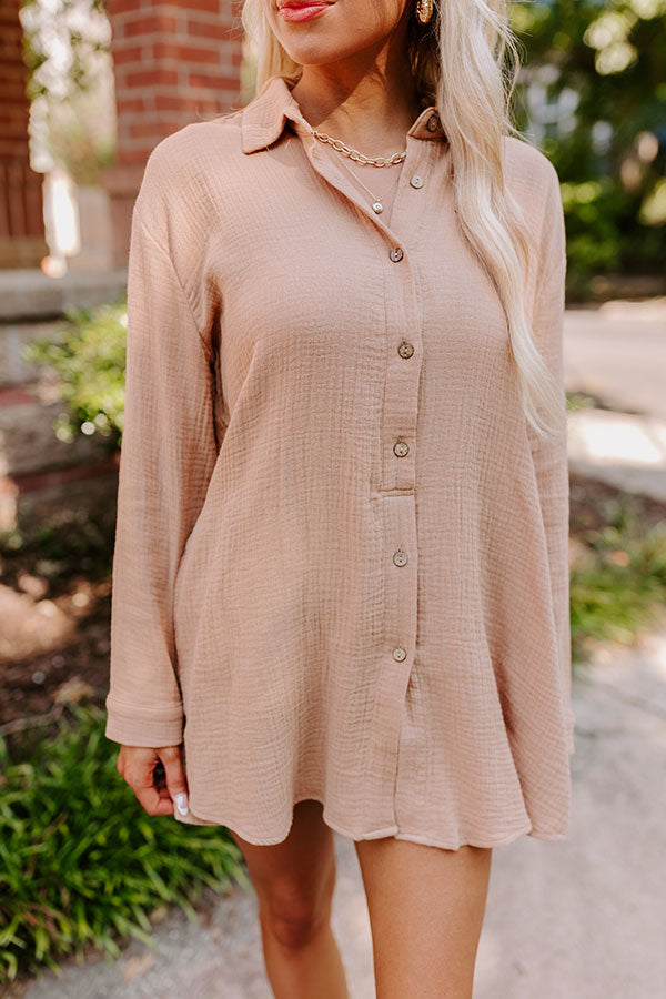 Breezy Chic Romper in Iced Mocha Image - 4