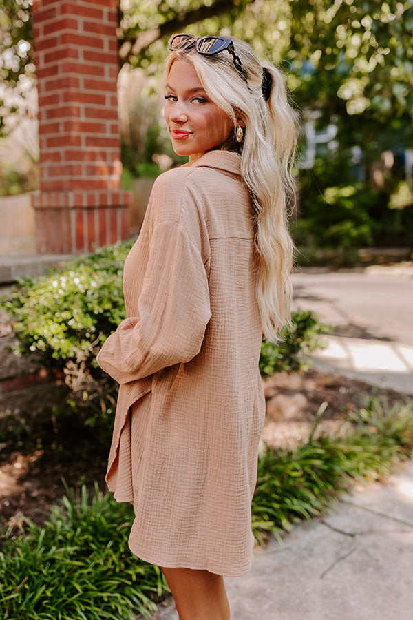 Breezy Chic Romper in Iced Mocha Image - 5