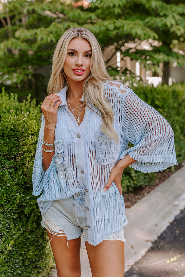 Sweet Breeze Knit Button Up Image - 1