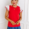 Sweet Like Cherry Pie Embroidered Top Image - 1