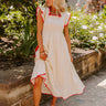 Mimosa Mingle Smocked Midi in French Vanilla Image - 1