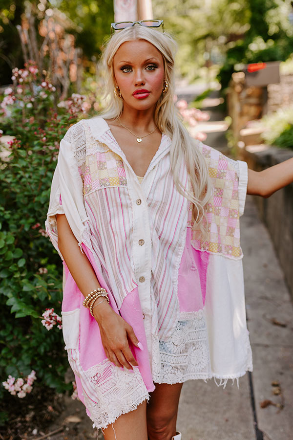 Boho Energy Color Block Top Image - 1