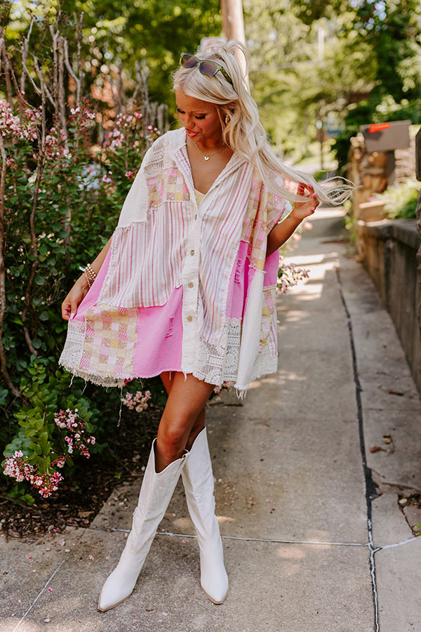 Boho Energy Color Block Top Image - 2