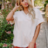 Casual Meetup Oversized Tee in Birch Image - 1