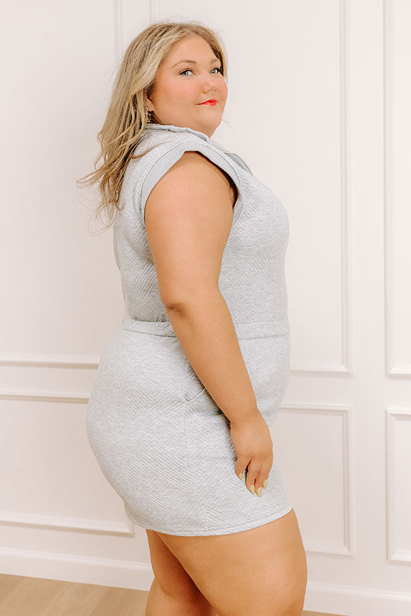 Coffee Run Cutie Romper in Grey Curves Image - 3