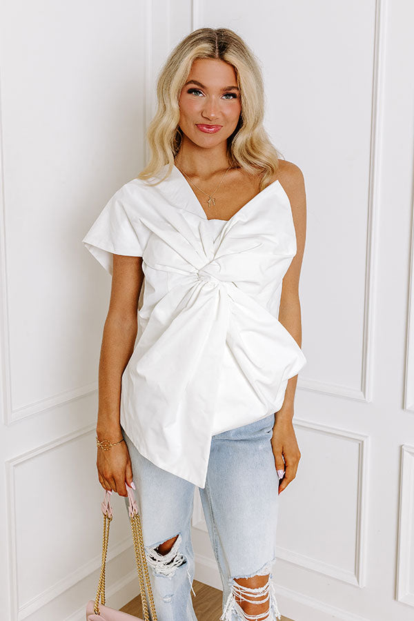 Runway Ready One Shoulder Top Image - 1