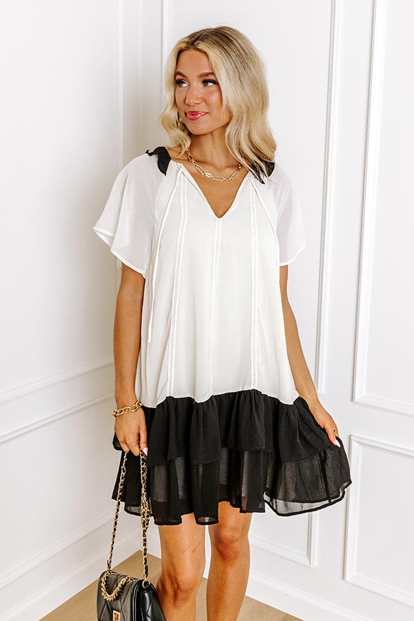 Uptown Girl Chiffon Mini Dress Image - 2