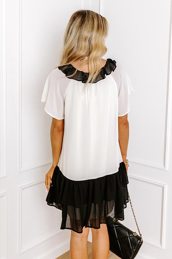 Uptown Girl Chiffon Mini Dress Image - 5