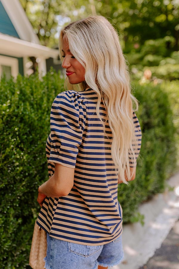 Flying To France Stripe Top Image - 2
