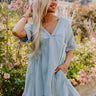 Farmers Market Cutie Chambray Mini Dress Image - 1