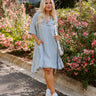 Farmers Market Cutie Chambray Mini Dress Curves Image - 1