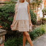 Sweet Nothings Stripe Mini Dress in Brown Image - 1