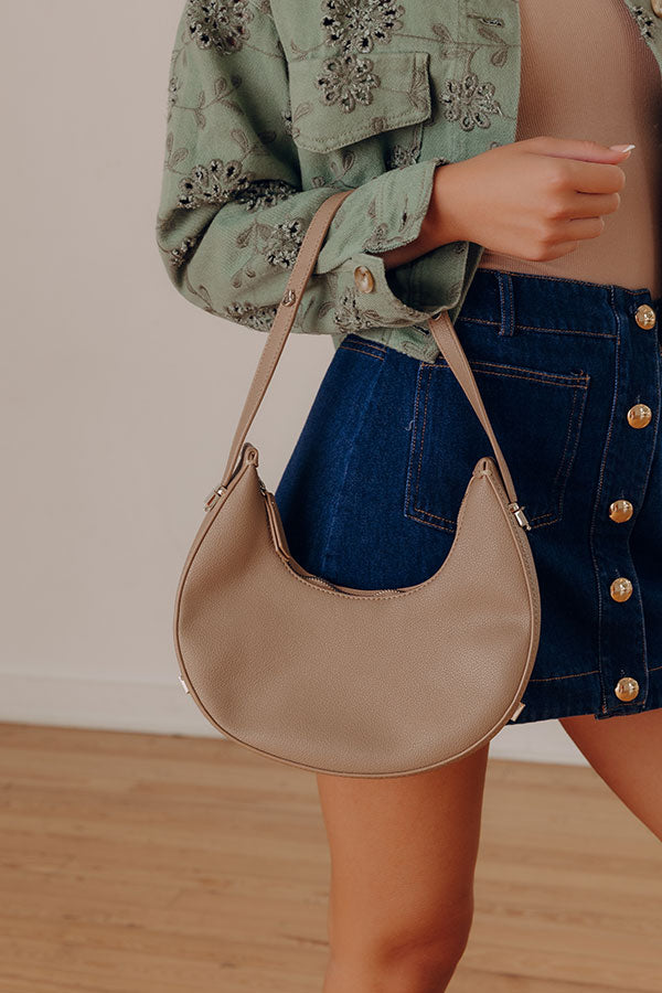 Chic Moment Faux Leather Purse In Mocha Image - 1