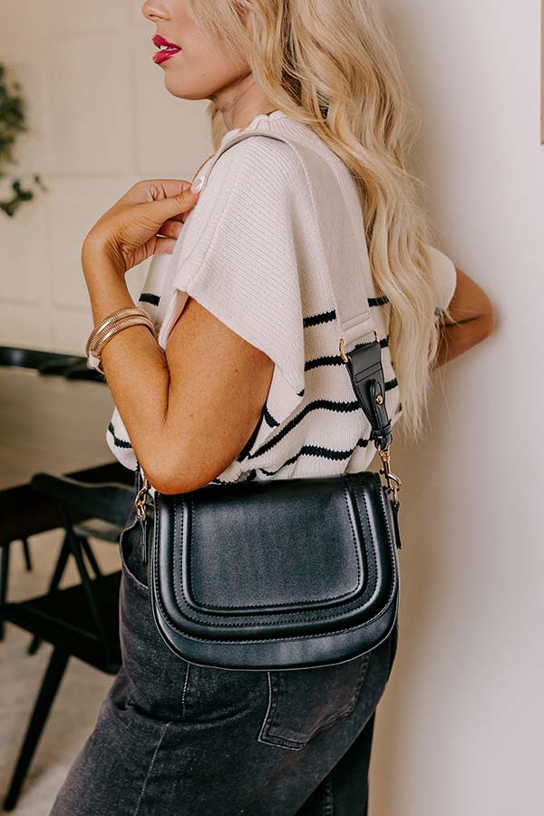 Fashion Diary Faux Leather Purse In Black Image - 1