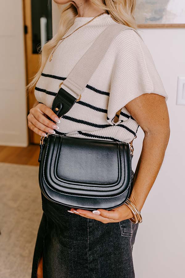 Fashion Diary Faux Leather Purse In Black Image - 4