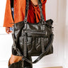 Wisteria Avenue Faux Leather Tote In Black Image - 1