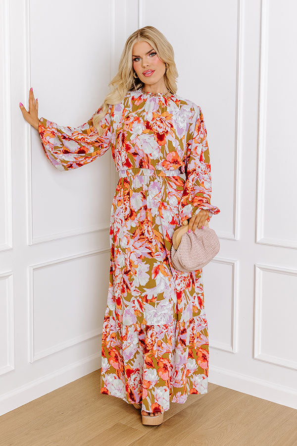 Peony Please Maxi Dress Curves Image - 1