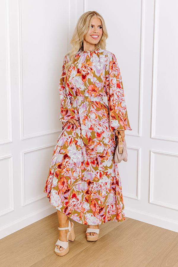 Peony Please Maxi Dress Curves Image - 2