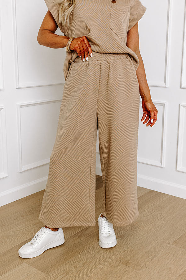 Cue The Cozy High Waist Pants in Warm Taupe Image - 2