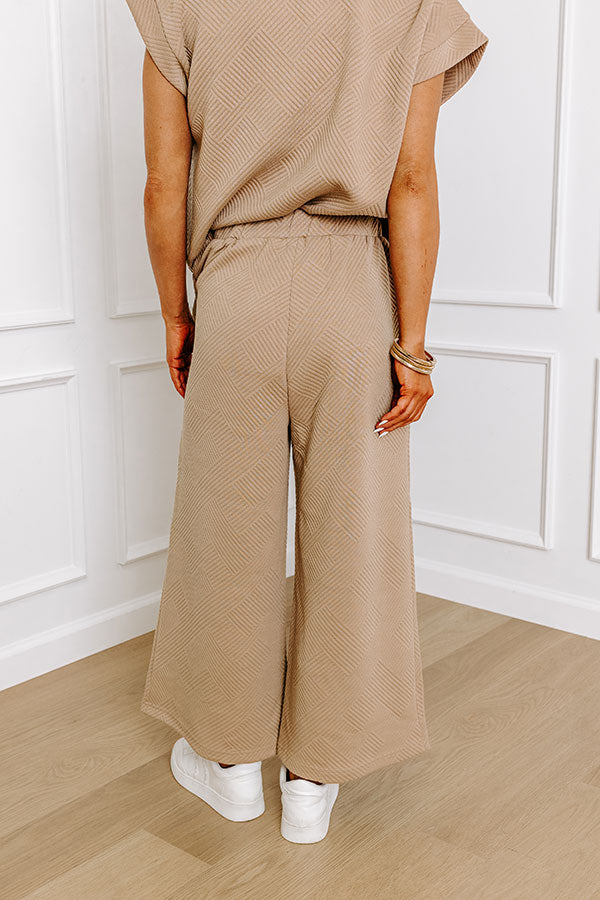 Cue The Cozy High Waist Pants in Warm Taupe Image - 4