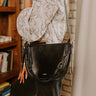 Uptown Allure Faux Leather Crossbody In Black Image - 1