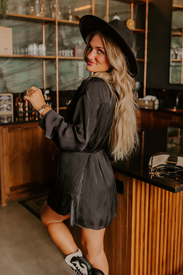 Runway Revelry Romper in Black Image - 4