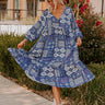 Orchard Oasis Paisley Maxi Dress in Blue Image - 1