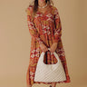 Orchard Oasis Paisley Maxi Dress in Wine Image - 1