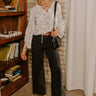 The Dex High Waist Straight Leg Jean In Black Image - 1