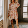 Harvest Hues Floral Mini Dress Image - 1