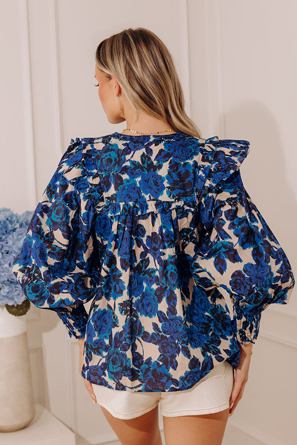 English Rose Garden Ruffle Top Image - 5