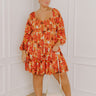Fall Foliage Smocked Mini Dress Curves Image - 1