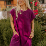 Sunny Days Shift Dress in Royal Plum Curves Image - 1